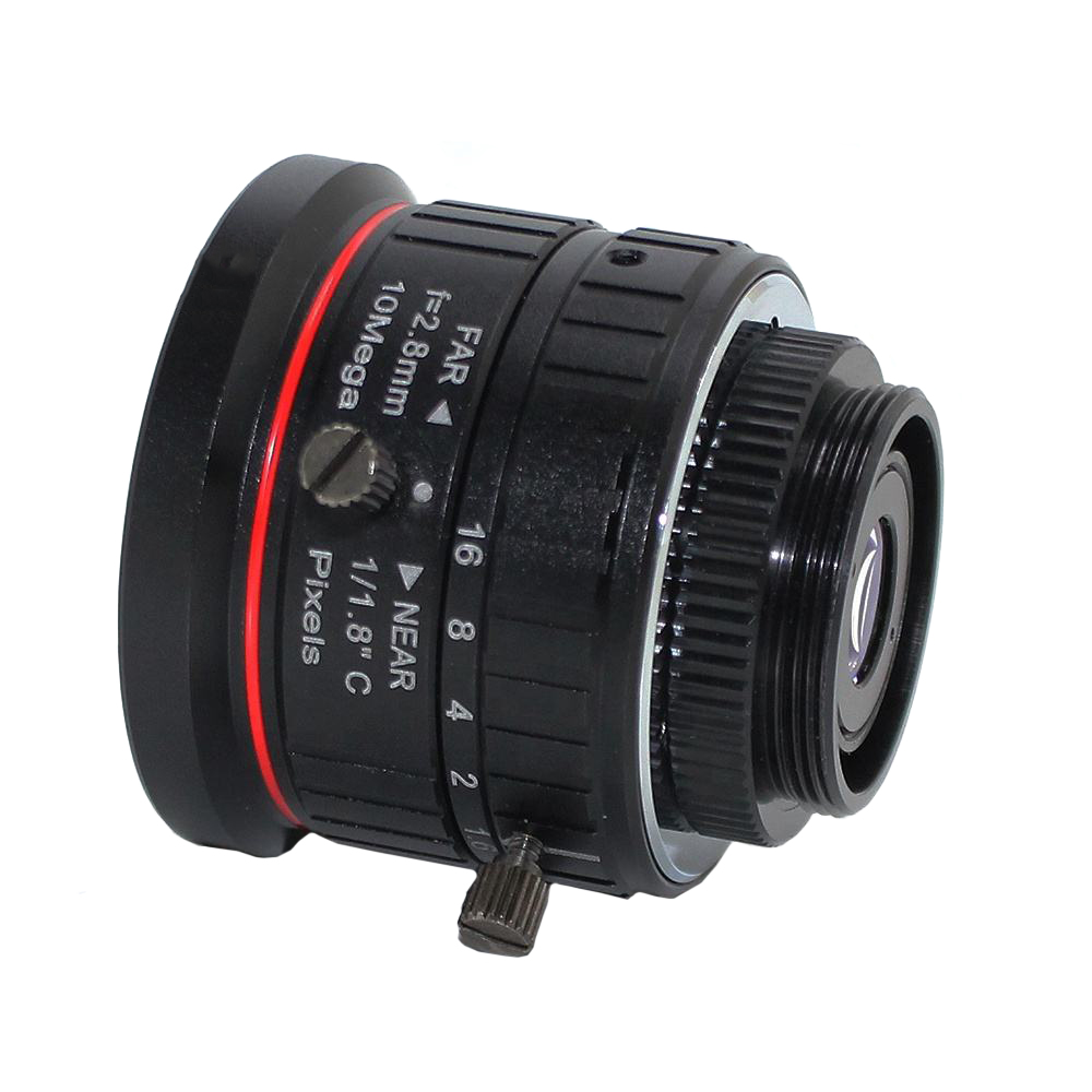 10MP 2.8mm lens 2/3" C Mount Lens IR F2.6 Manual Iris Industrial lens for IP CCTV CCD Camera BOX USB CAMERA