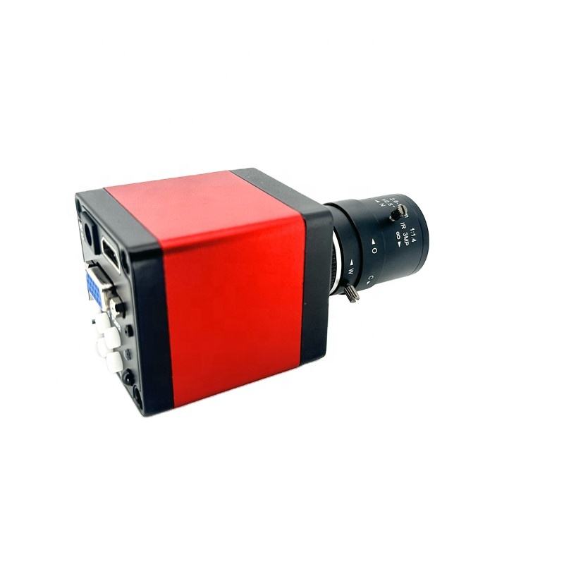Manual Iris 2.8-12mm CS LENS With HD1080P HDMI VGA Industrial Video Microscope Camera Industry C MOUNT Camera