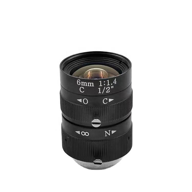 6mm 3Megapixel Manual Fixed Lens C Mount CCTV Industrial Lens