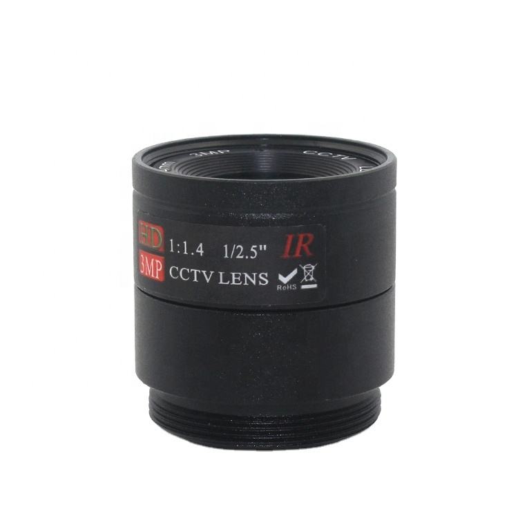 3MP 4mm 1/2.5" F1.4 CS Fixed IR 3MP CCTV Lens For IR 720P/1080P CCTV Security Camera