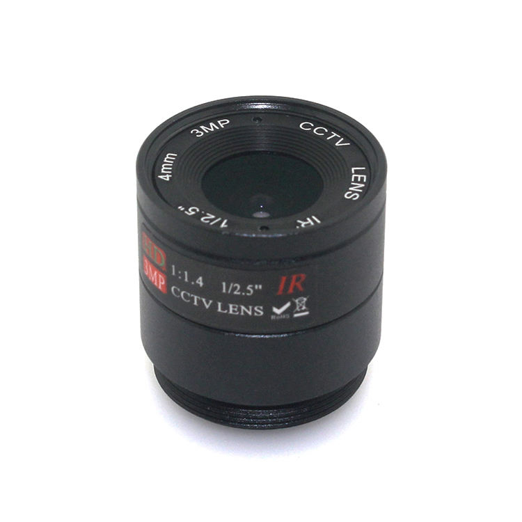3MP 4mm 1/2.5" F1.4 CS Fixed IR 3MP CCTV Lens For IR 720P/1080P CCTV Security Camera