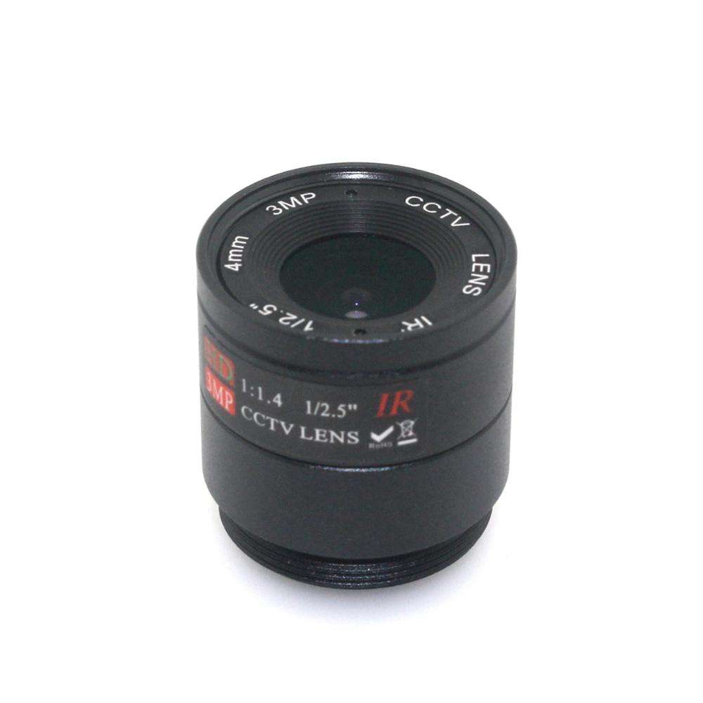 3MP 4mm 1/2.5" F1.4 CS Fixed IR 3MP CCTV Lens For IR 720P/1080P CCTV Security Camera