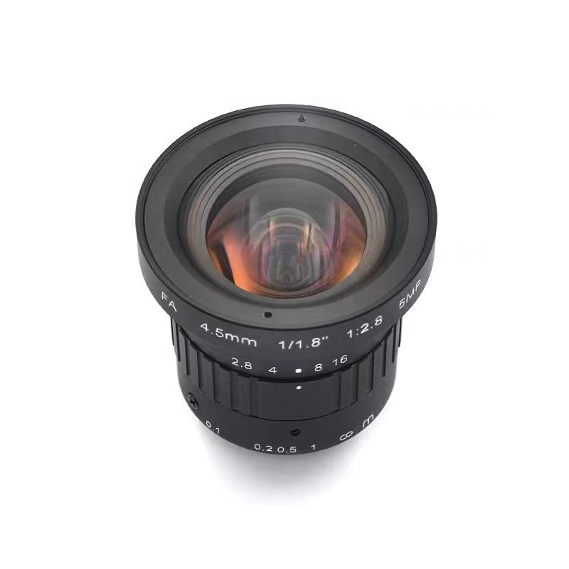 4.5mm C Mount low distortion Distortion Fixed Focus Lens For 1/1.8 Inch Cmos Camera