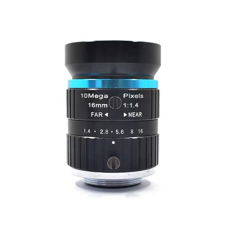 16mm 10 Megapixel F1.4 1" C Mount Manual Iris Machine Vision Lens industrial camera lens