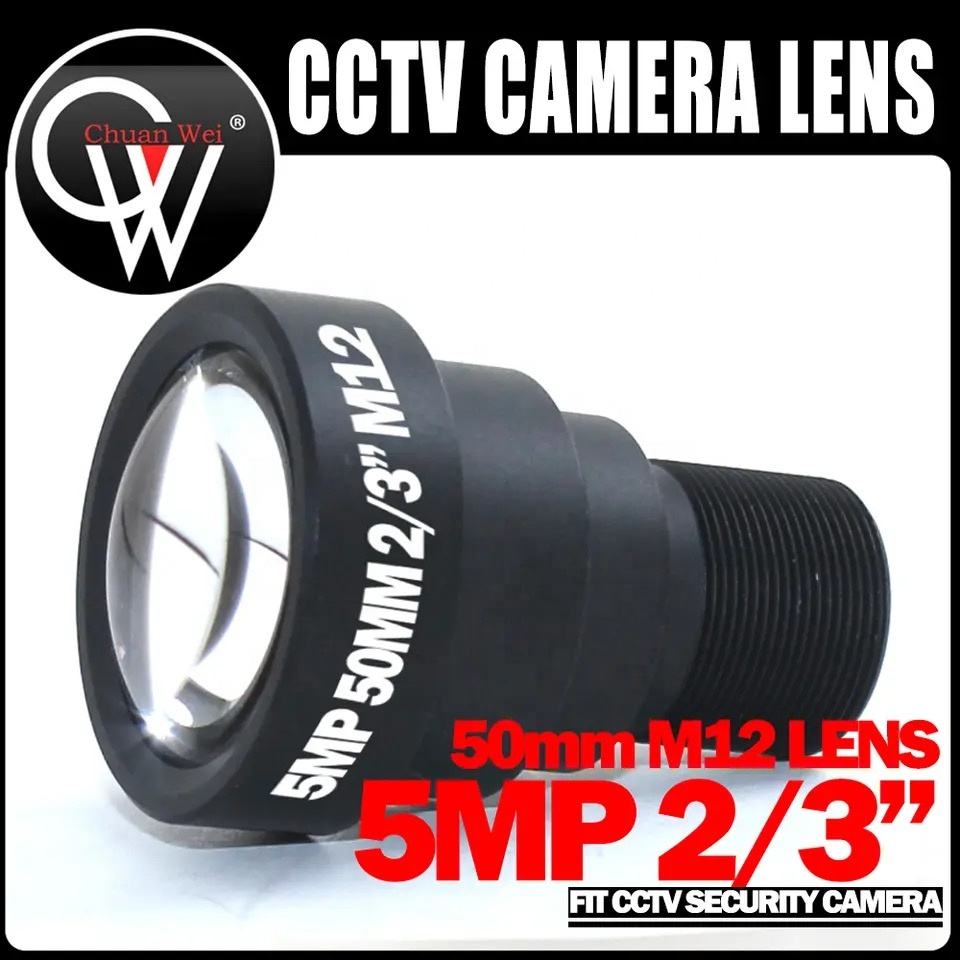 50mm 5MP M12 HD lens IR HD Fixed Iris CCTV camera lens