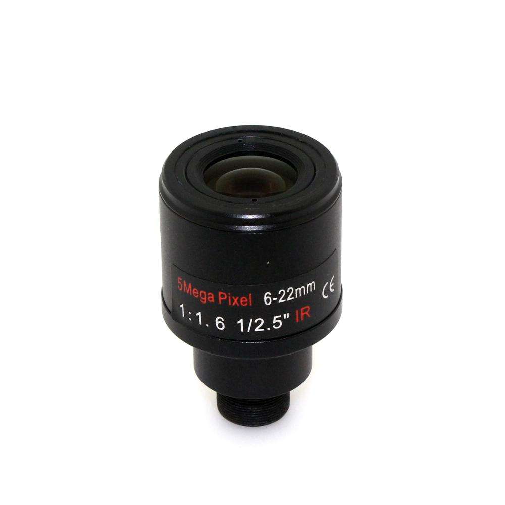 5MP 6-22mm lens M12 Manual Zoom Security CCTV Camera Lens
