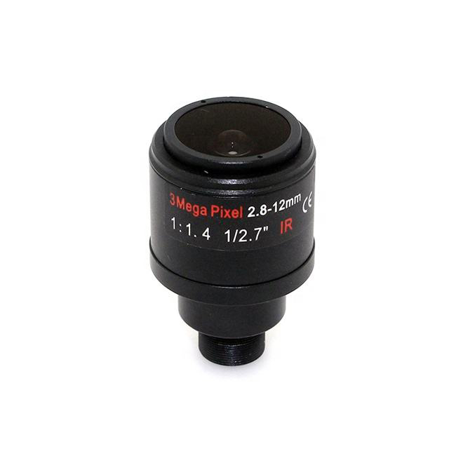 cctv lens 2.8-12mm Varifocal lens 1/2.7" 3MP F1.4 Manual Iris for cctv security camera