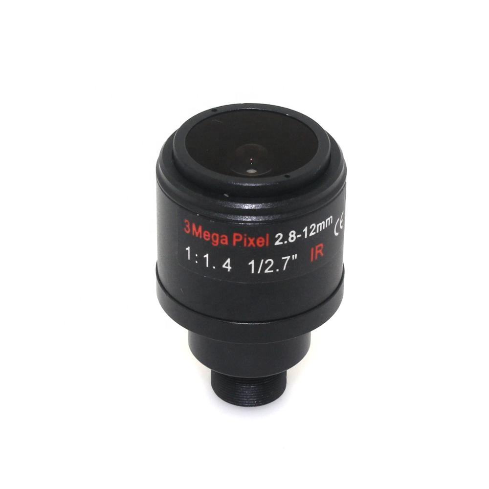 cctv lens 2.8-12mm Varifocal lens 1/2.7" 3MP F1.4 Manual Iris for cctv security camera