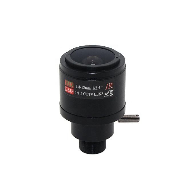 CCTV 2MP 1/2.5" F1.4 M12 mount varifocal 2.8-12mm lens for cctv security camera