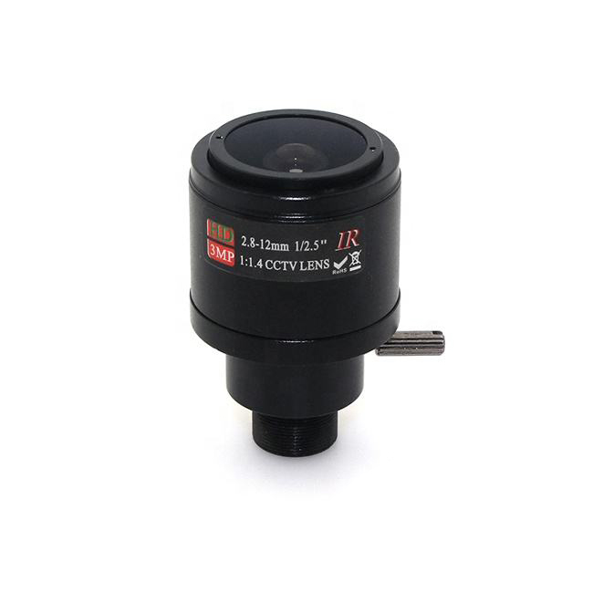 CCTV 2MP 1/2.5" F1.4 M12 mount varifocal 2.8-12mm lens for cctv security camera