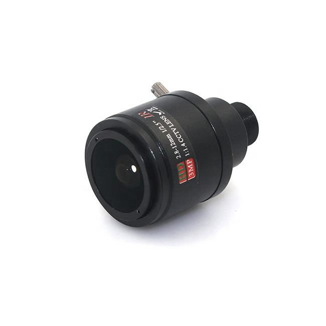 CCTV 2MP 1/2.5" F1.4 M12 mount varifocal 2.8-12mm lens for cctv security camera