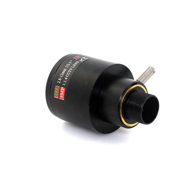 CCTV 2MP 1/2.5" F1.4 M12 mount varifocal 2.8-12mm lens for cctv security camera