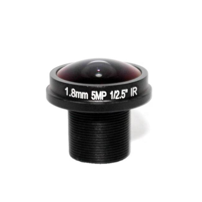 1.8mm Fisheye Lens for Day and Night 1/2.5" 5MP CCTV Camera lens IP Camera Lens
