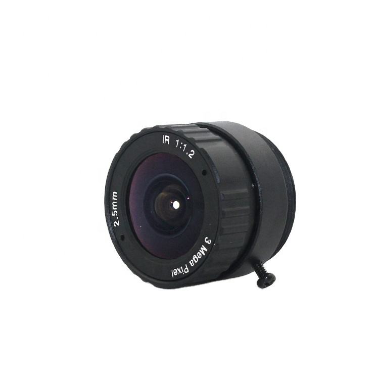 3MP 2.5mm CS lens suitable for both 1/2.5" and 1/3" CMOS chipsets for ip cameras and security cameras