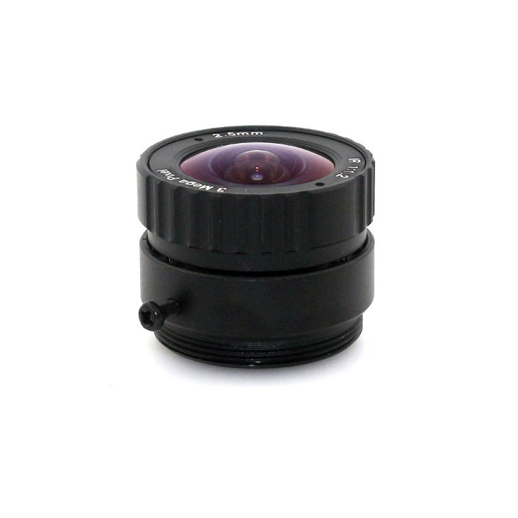 3MP 2.5mm CS lens suitable for both 1/2.5" and 1/3" CMOS chipsets for ip cameras and security cameras