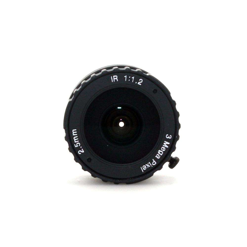 3MP 2.5mm CS lens suitable for both 1/2.5" and 1/3" CMOS chipsets for ip cameras and security cameras