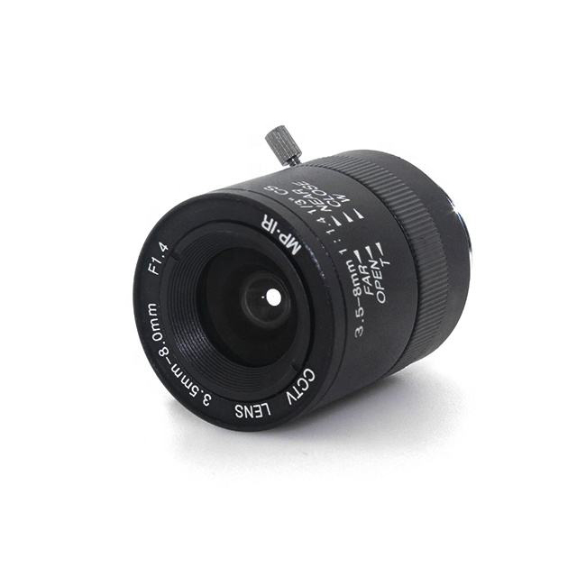 3.5-8mm F1.4 lens CS Mount Varifocal Manual CCTV Lens for CCTV Security Cameras