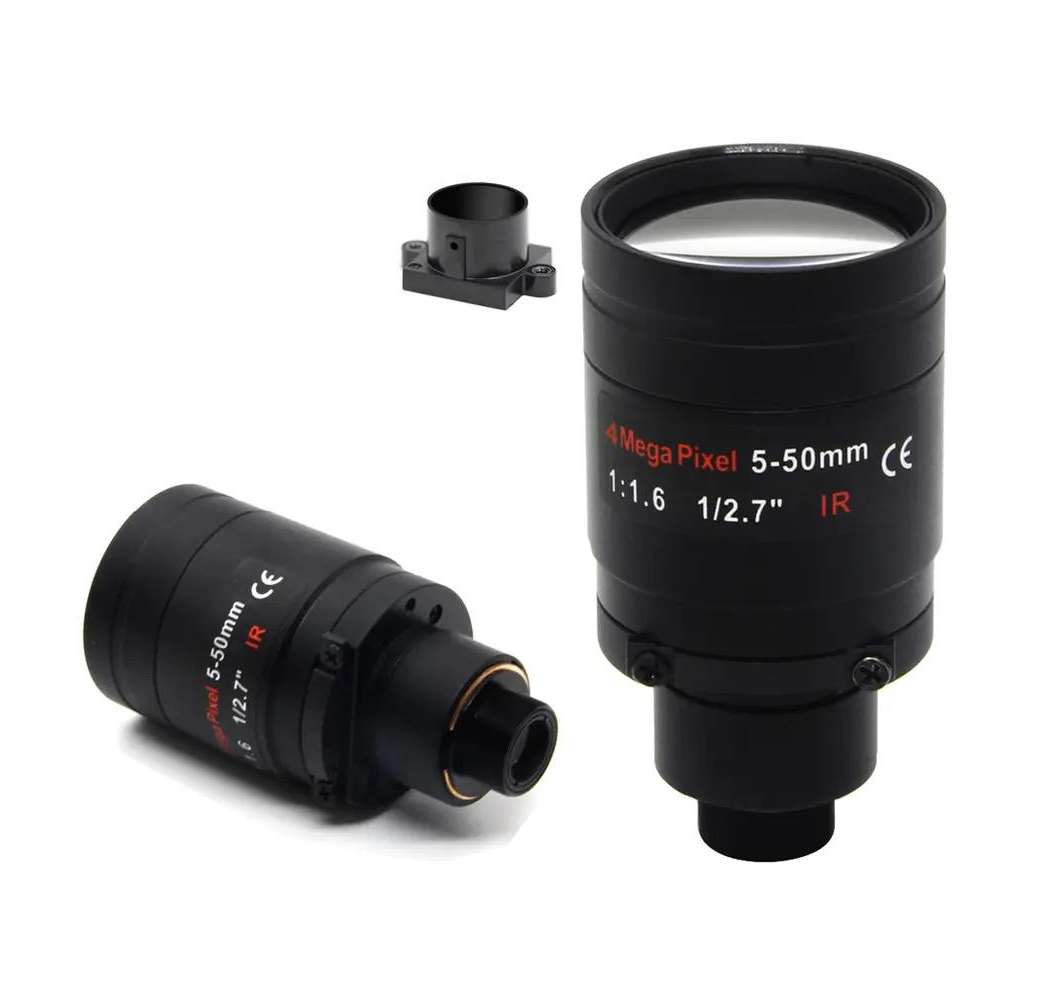 4Megapixel Varifocal Lens 5-50mm M14 Mount CCTV Long Distance View 1/2.7 inch Manual Focus and Zoom For HD IP/AHD Camera