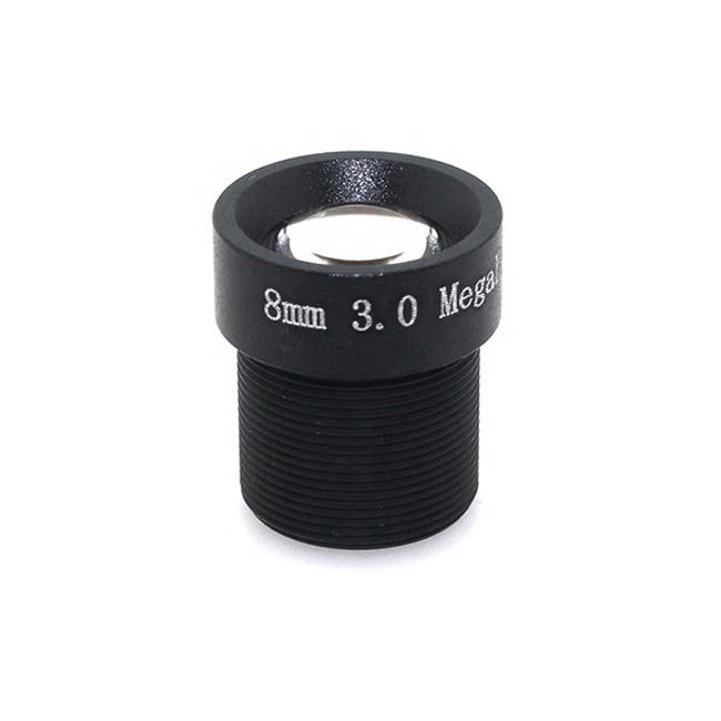 8mm board lens 3MP 45degree M12 1/2.7 For CCTV Camera