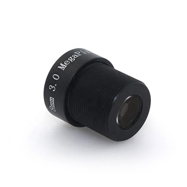 8mm board lens 3MP 45degree M12 1/2.7 For CCTV Camera