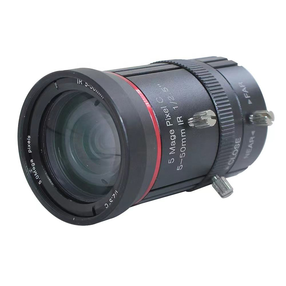 Varifocal lens 6MP Lens 5-50mm CS Mount Auto Iris F1.4 For Industry CCTV IP Camera
