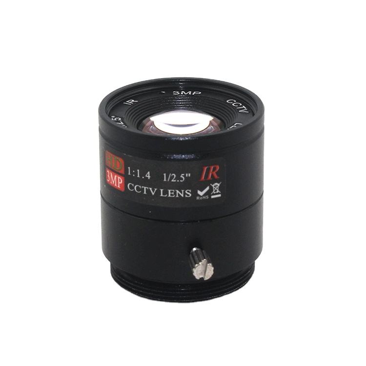High Quality 3MP 8mm CS Lens 1/2.5" F1.4 CS Fixed IR 3.0 Megapixel CCTV Lens