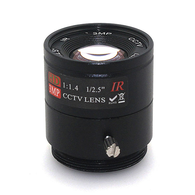 High Quality 3MP 8mm CS Lens 1/2.5" F1.4 CS Fixed IR 3.0 Megapixel CCTV Lens