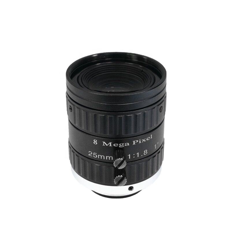 FA 8MP 25MM C Mount Aperture F1.8 1" Inch Industrial Distortionless Camera CCTV LENS