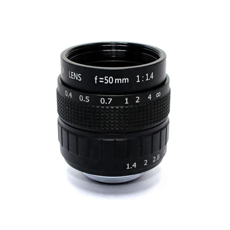 Machine Vision Lens 50mm F1.4 C Mount CCTV Lens