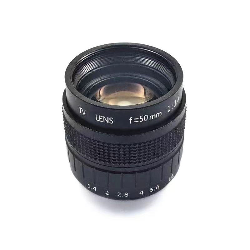 Machine Vision Lens 50mm F1.4 C Mount CCTV Lens