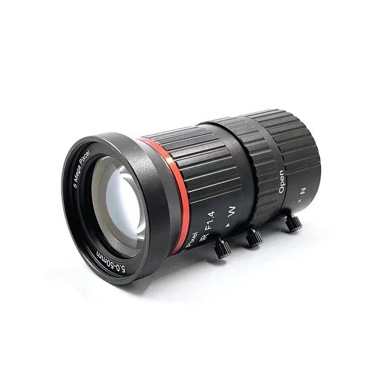 5MP Varifocal Lens 5-50mm CS Mount Manual iris F1.4 For industry CCTV IP Camera