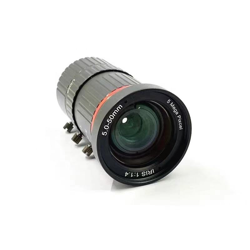 5MP Varifocal Lens 5-50mm CS Mount Manual iris F1.4 For industry CCTV IP Camera