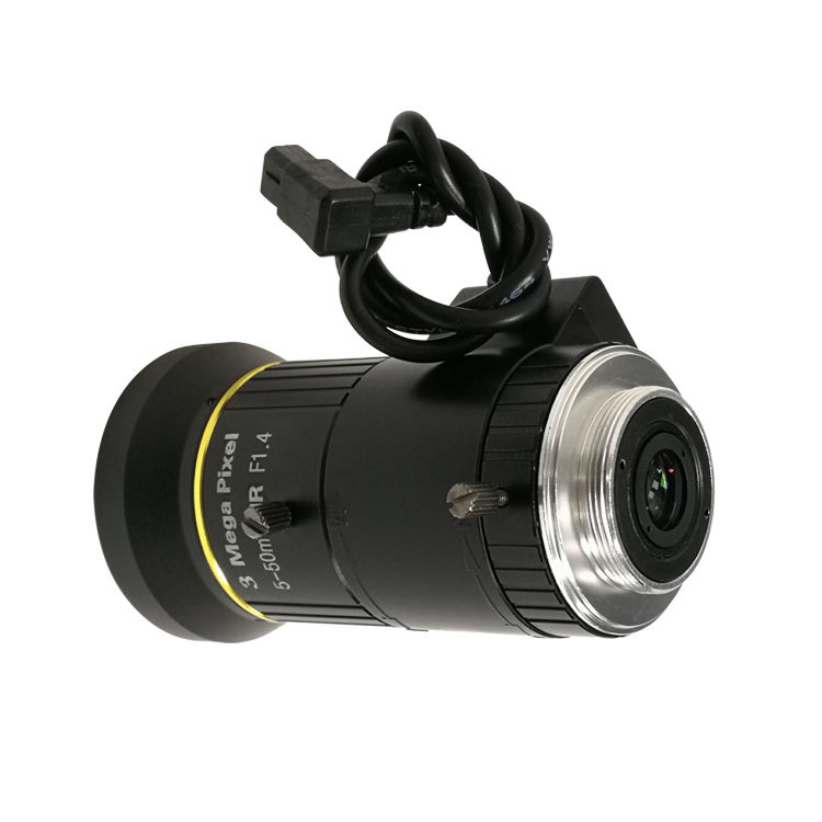 Varifocal lens 3MP Lens 5-50mm CS Mount With Manual iris F1.4 For industry CCTV IP Camera
