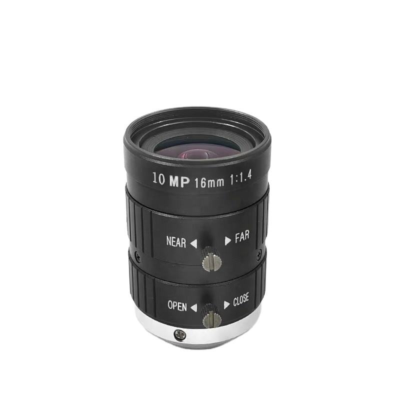 10 Megapixel 16mm F:1.4 1" C Mount Manual Iris Machine Vision Lens industrial camera accessories lens