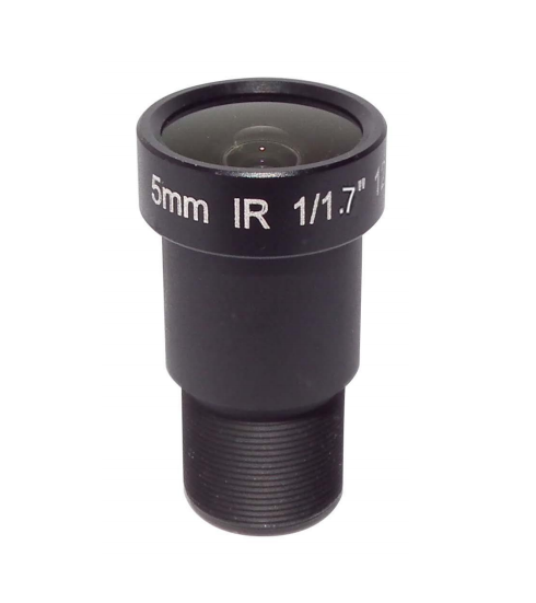 New Product M12*0.5 1/1.7" 5mm format 12mp F2.0 Ir Correction 121.4 degree CCTV Lens