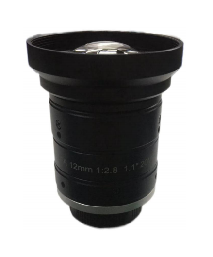 Foctek 12mm 1.1 inch 20MP C Mount Low Distortion FA Fixed Focal Optical Lens for Industrial cameras