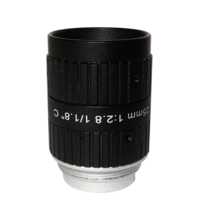 C-Mount FA Lens for Machine Vision with 16mm focal length 6MP F2.8 iris 1/1.8" inch format