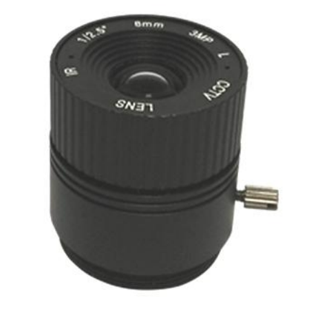 CS-Mount lens with 1/2.5" format 8MM 3MP F1.6 Lens