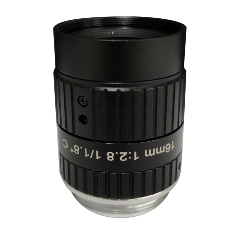 C-Mount FA Lens for Machine Vision with 16mm focal length 3K 6MP F2.8 iris 1/1.8" inch format