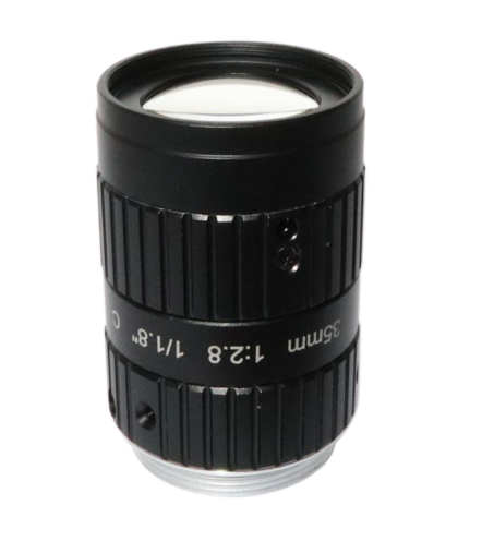 C-Mount FA Lens for Machine Vision with 35mm focal length 3K 6MP F2.8 iris 1/1.8" inch format