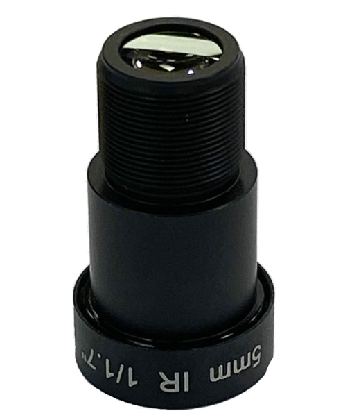 1/1.7 inch 5mm F2.0 12MP M12 Mount 4K Board Lens
