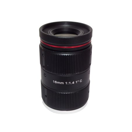Low Price C-M16(12Mp)-1F14 C-Mount 1.1" 16Mm 12Mp F1.6 Lens For Anpr Camera Speed Enforcement Camera