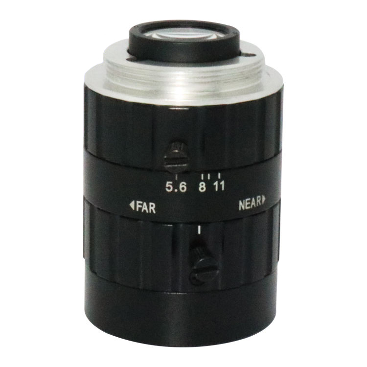 C-Mount FA lens 1"inch format 20mm focal length 8K 20MP F5.6 iris lens for Machine Vision