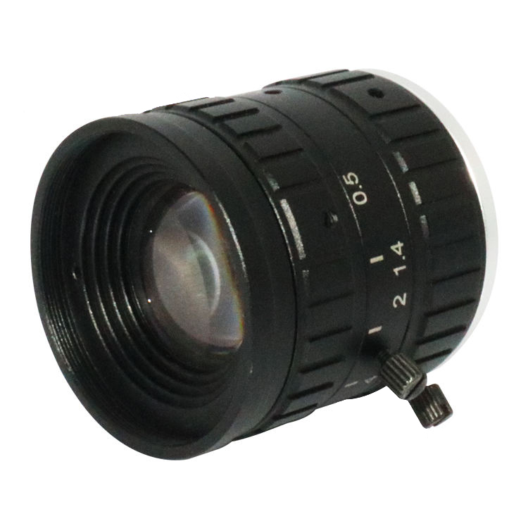 C-mount 2/3inch Monitoring Camera lenses with 5MP resolution 25mm F1.4 iris CCTV Lens