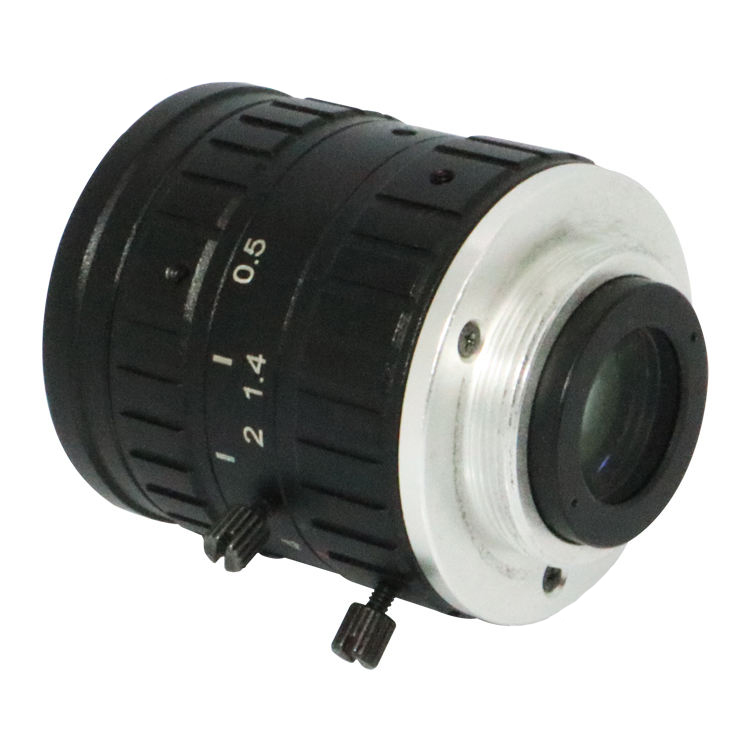 C-mount 2/3inch Monitoring Camera lenses with 5MP resolution 25mm F1.4 iris CCTV Lens