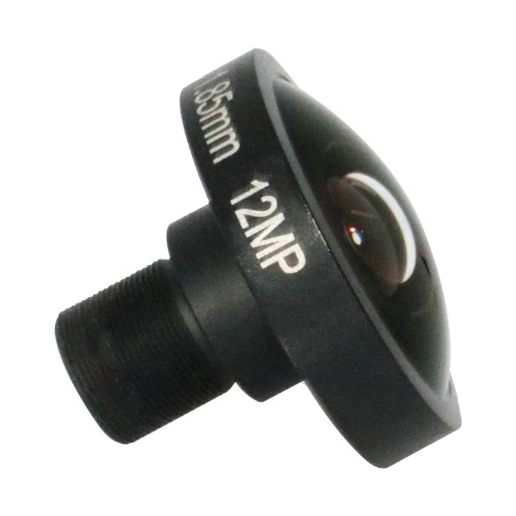 M12 Mount 5.6mm image size 12MP resolution and 185 degree CCTV Fisheye Lenses with 1.85mm focal F2.0 iris