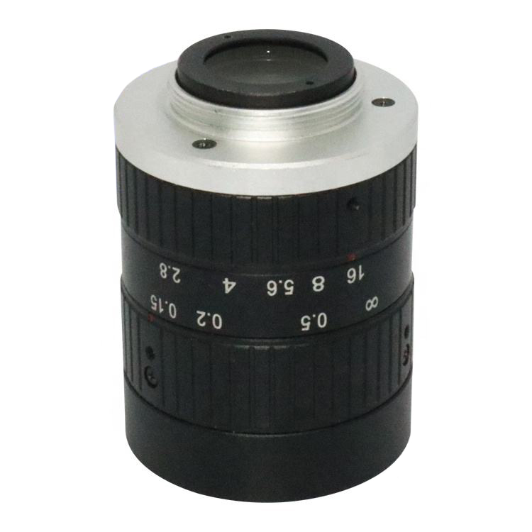 Machine Vision lens C-Mount 1.1"inch format 8K 20MP high resolution FA Lens 25mm focal length F2.8 iris