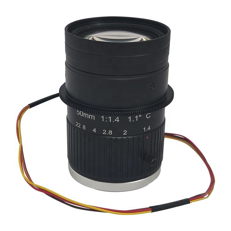 CCTV Lens For law enforcement Camera F1.4 50mm Lens 12MegaPixel C-mount motorized focus