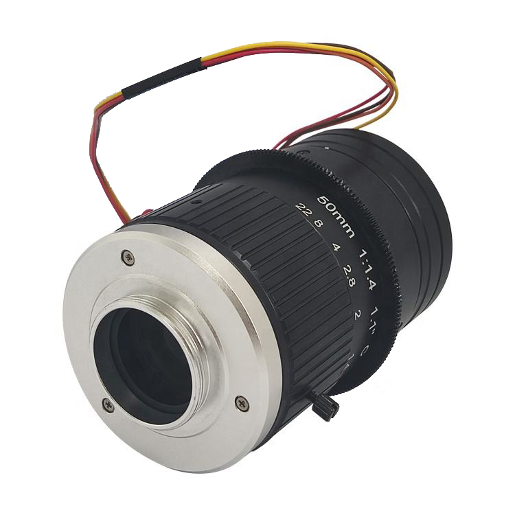 CCTV Lens For law enforcement Camera F1.4 50mm Lens 12MegaPixel C-mount motorized focus