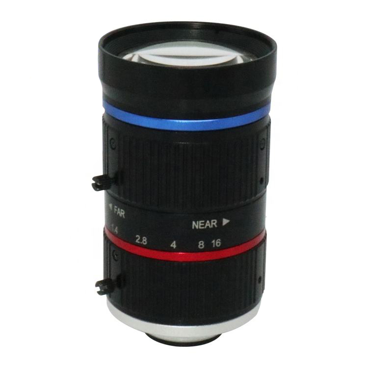Traffic Monitoring ITS lens 12mm 1.1 inch F1.6 C-mount 4k HD 12MP Lens